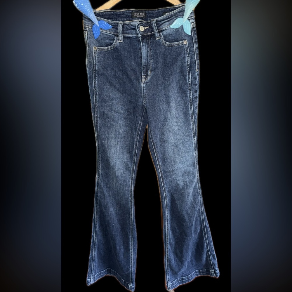Judy Blue Dark Blue Flare Jeans